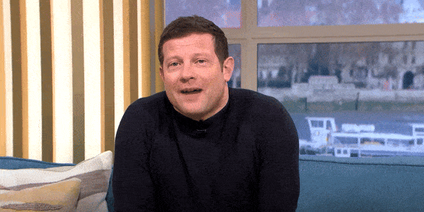 A gif of Dermot O'Leary's message