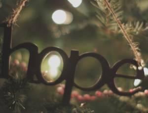 Hope Christmas decoration