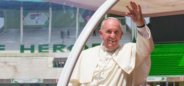 Pope Francis during his visit to Kenya