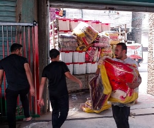 Our local partner in Khan Younis, Gaza, is supporting families with access to food, water, bedding and mattresses.  