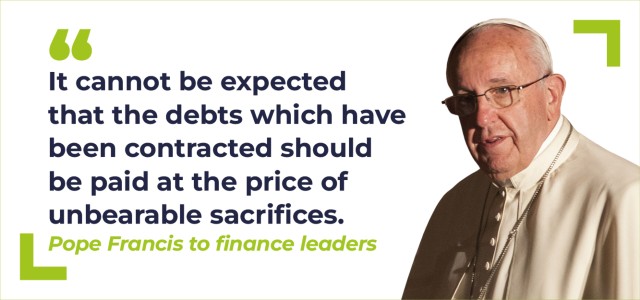 A message to finance leaders from Pope Francis