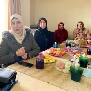 4 women attending a skills for life session