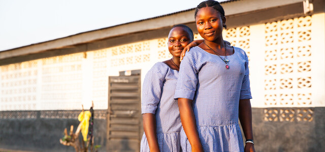 Isata and Jaminatu, at the Handmaid Sisters’ Hostel in Sierra Leone